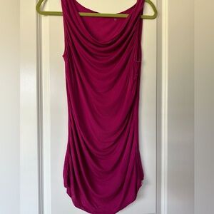 Tahiti Maroon Tapered Blouse. Size small.